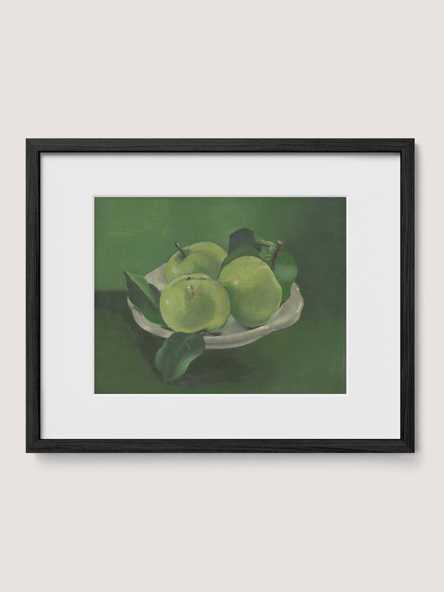 Still Life with Green Apples