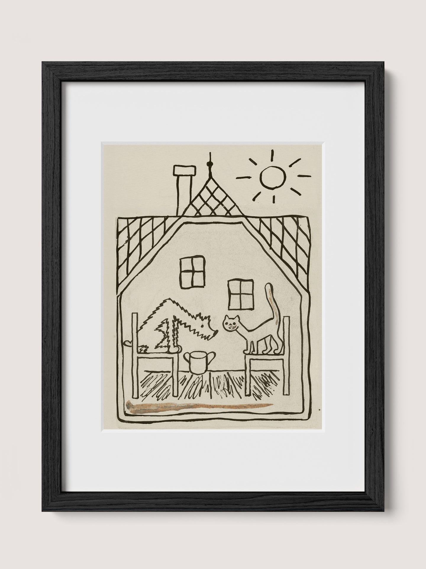 Dog & Cat In A House