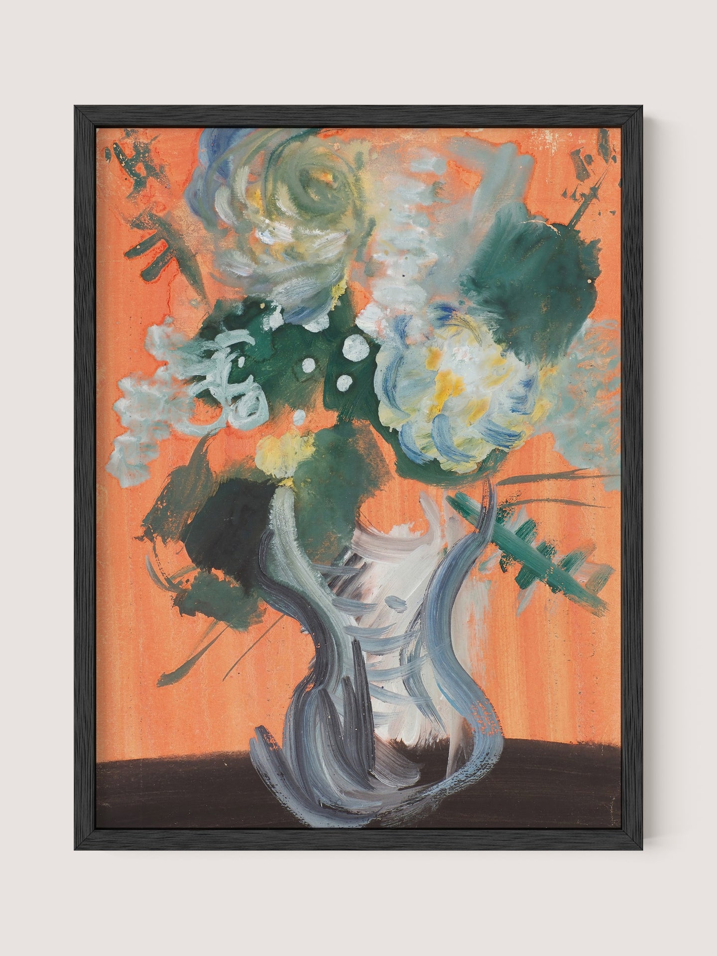 Orange Wall, Wild Blooms