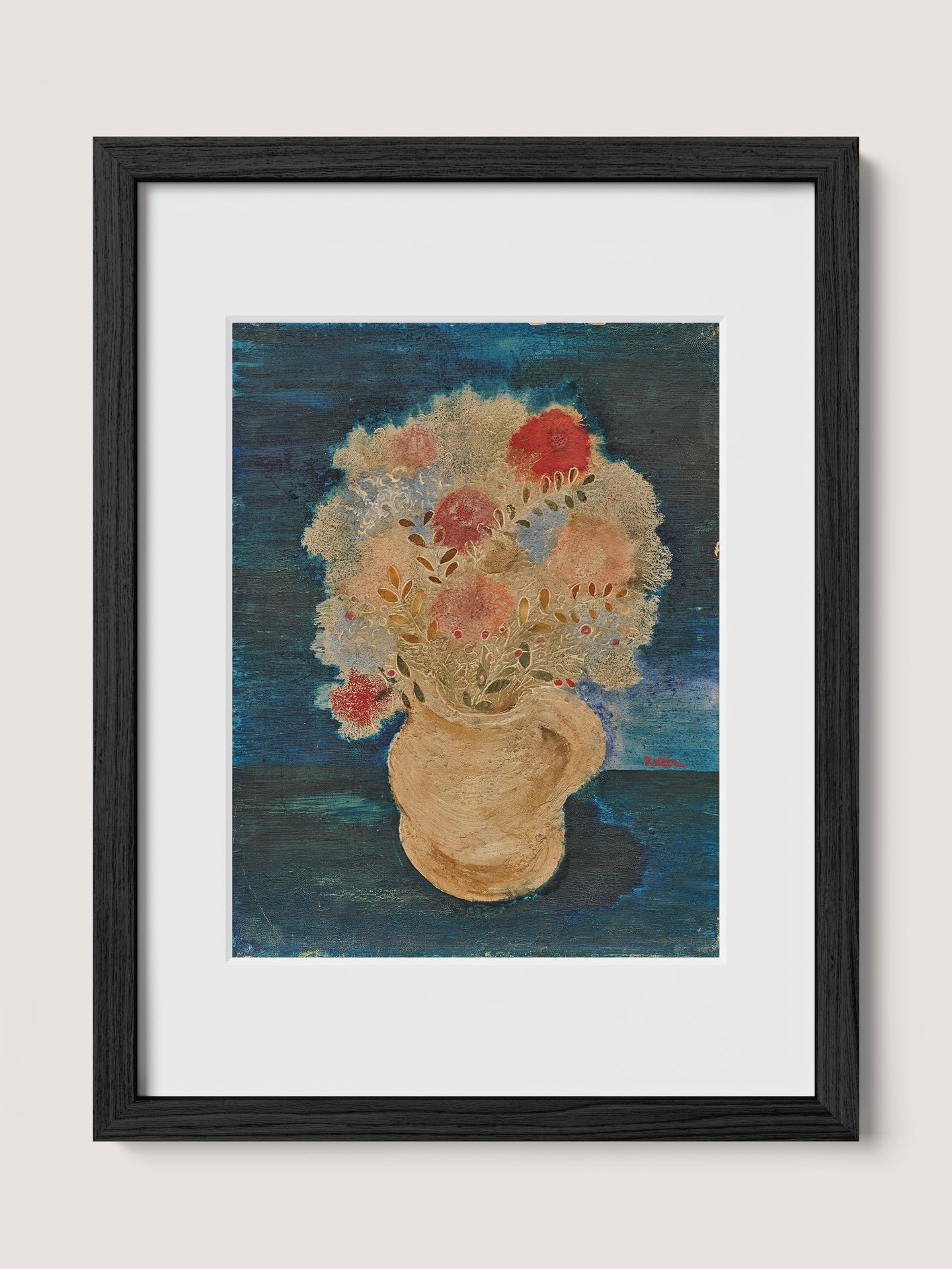 Jarred Flowers on Blue