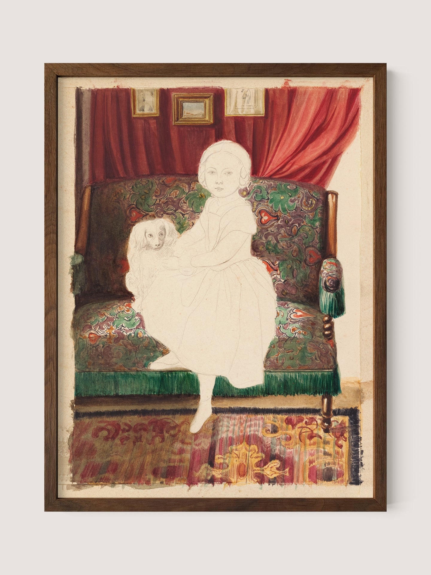 Portrait of a Girl With Dog