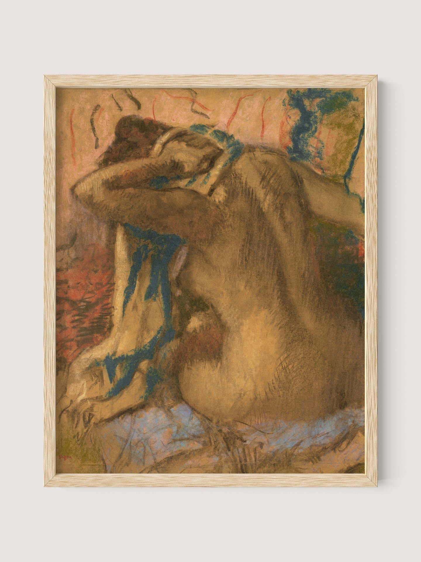 Woman Drying Her Hair