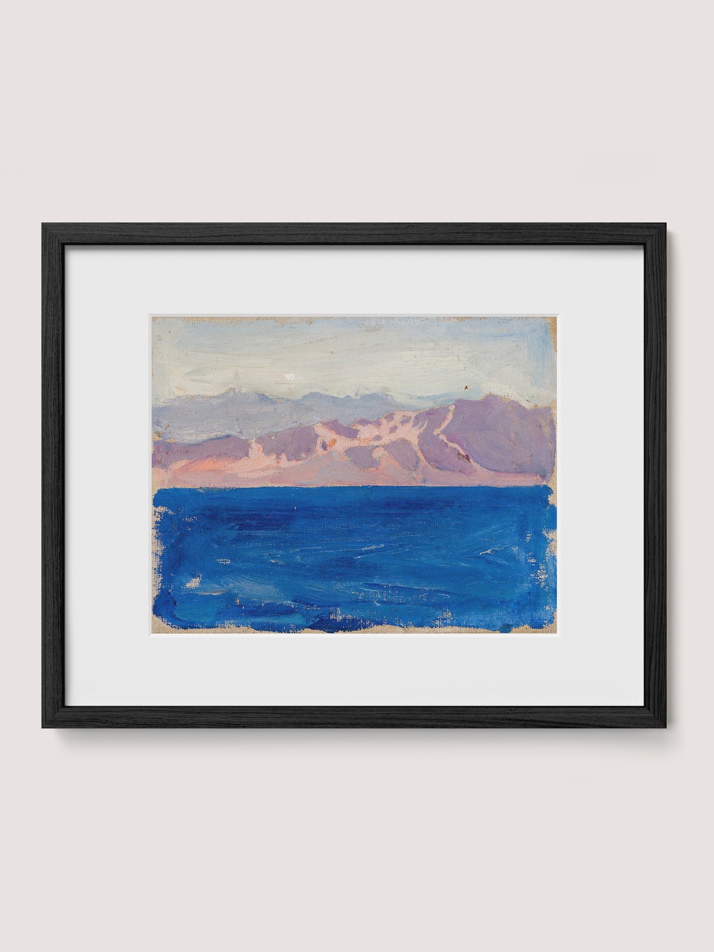 Mountainous Sea at Sunset