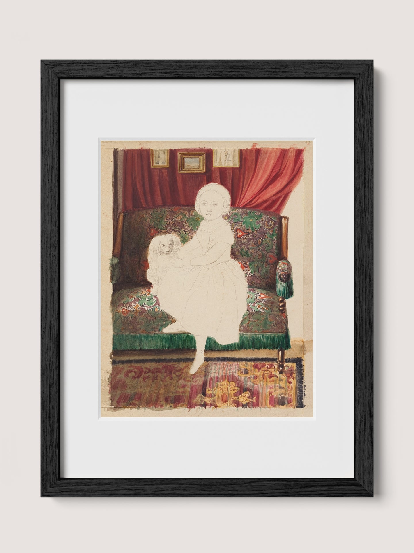 Portrait of a Girl With Dog