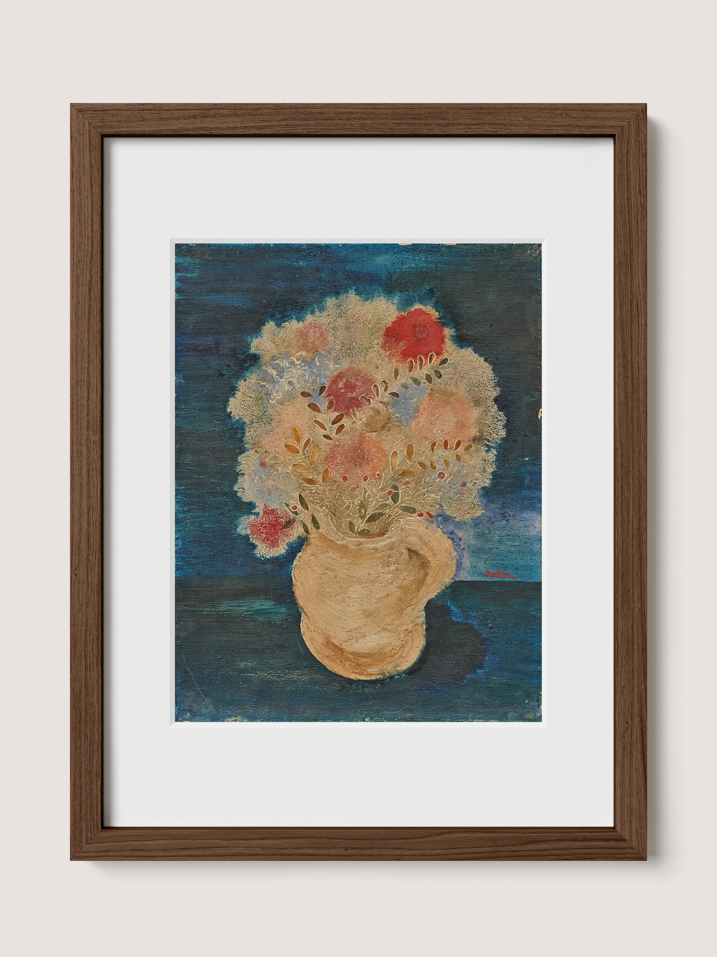 Jarred Flowers on Blue