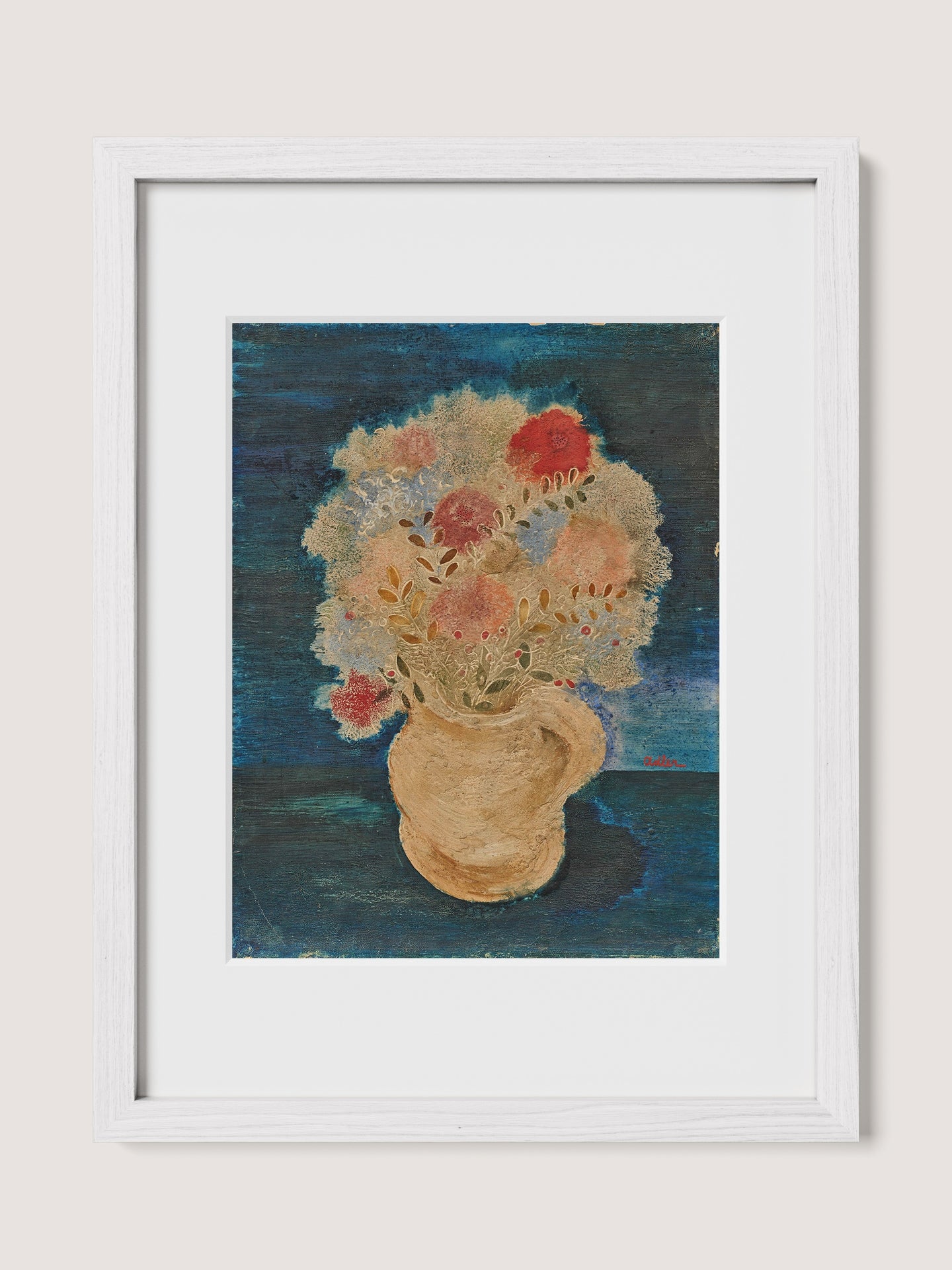 Jarred Flowers on Blue