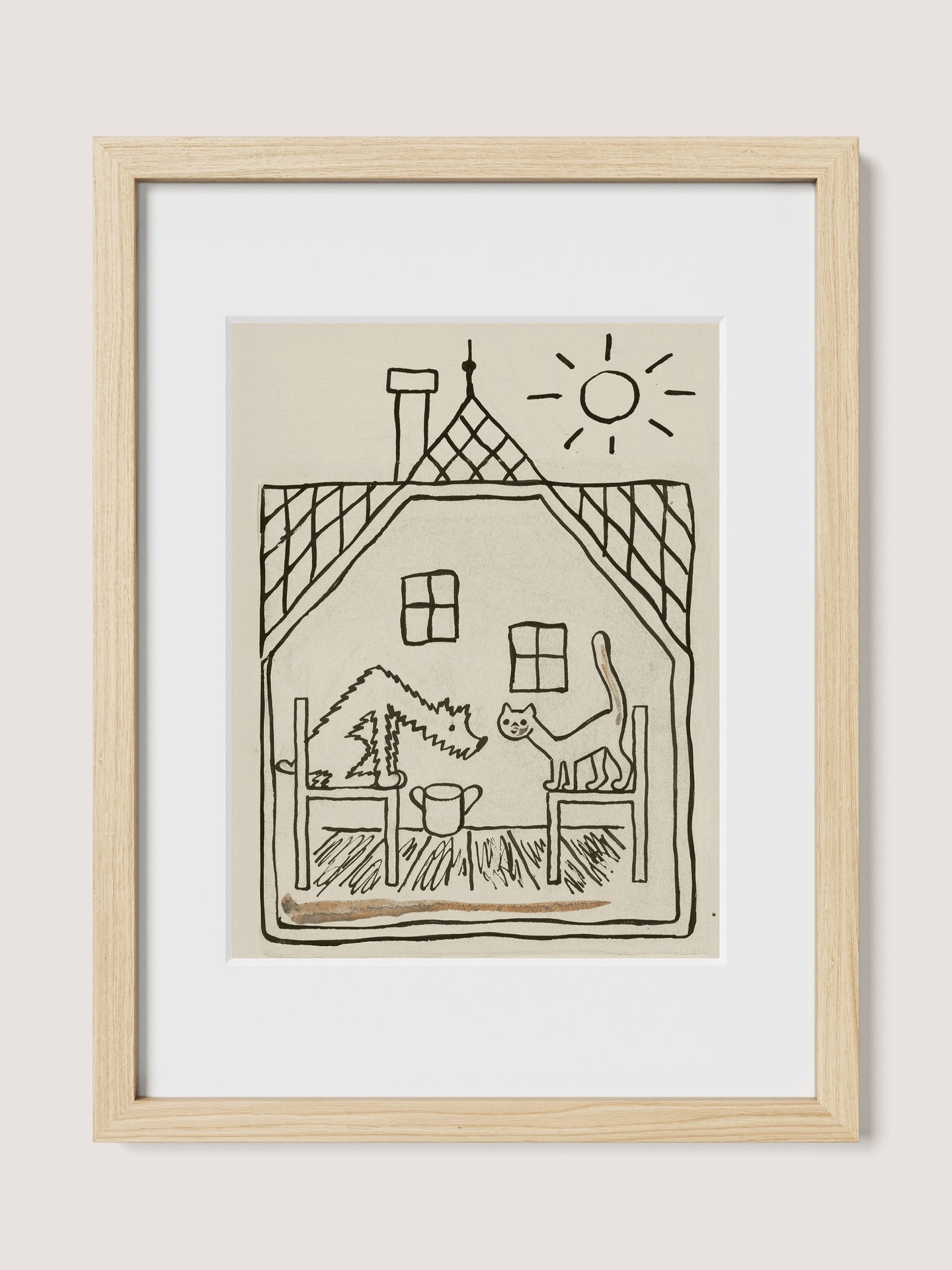 Dog & Cat In A House