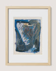 Abstract Ink & Pastel in Blue