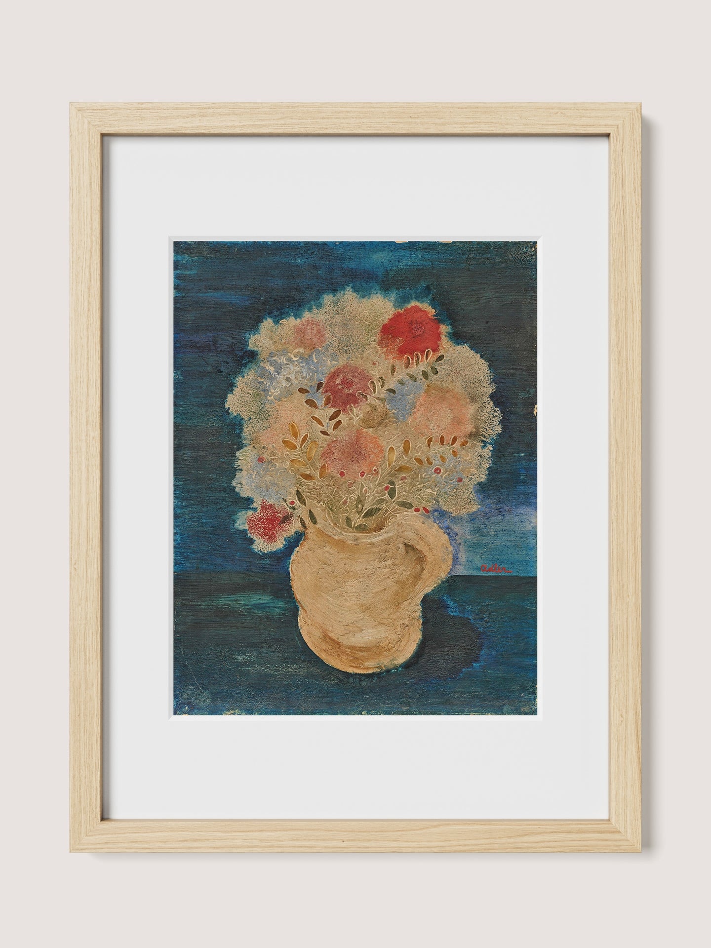 Jarred Flowers on Blue