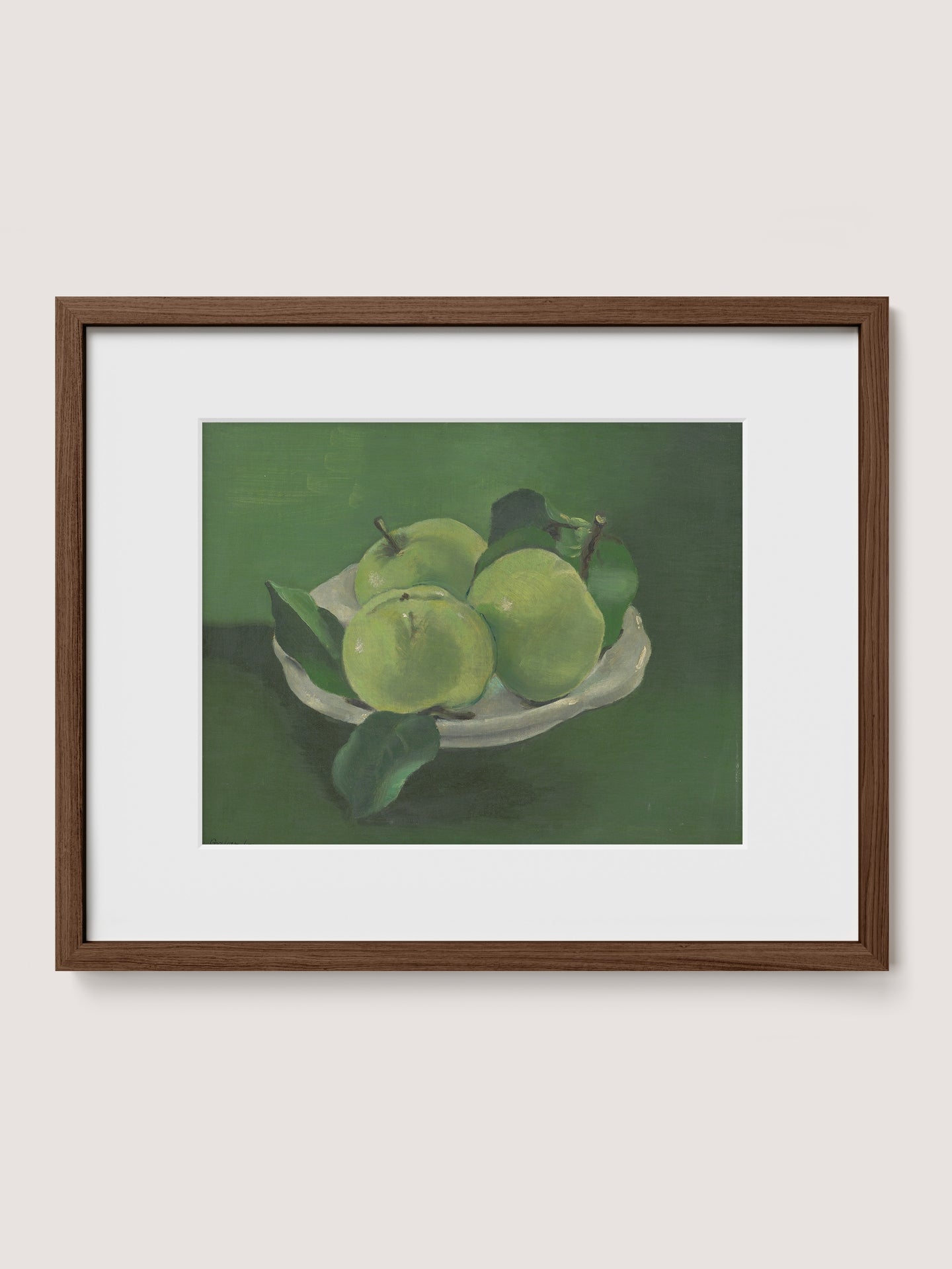 Still Life with Green Apples