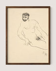 Seated Man, Study