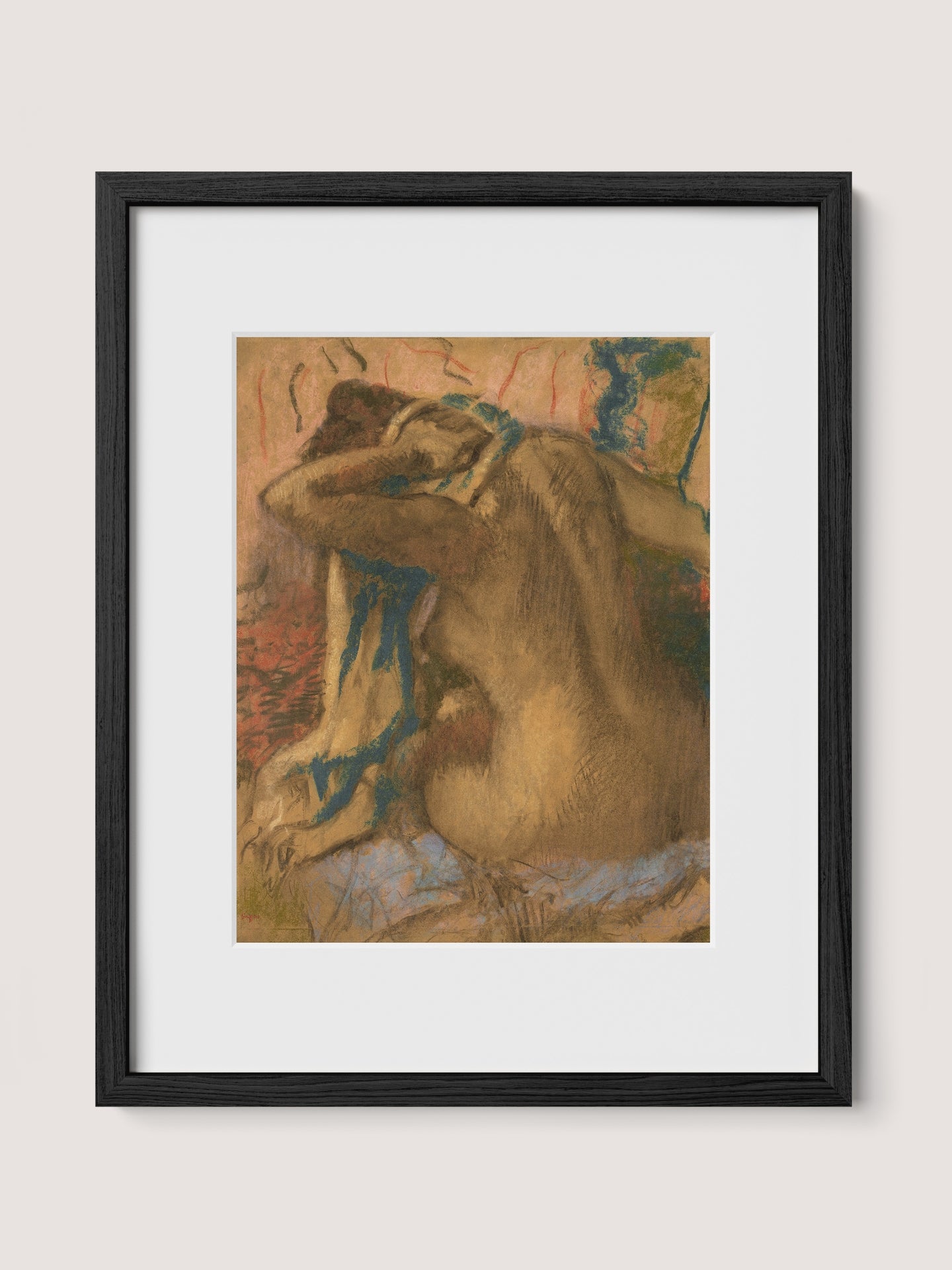 Woman Drying Her Hair