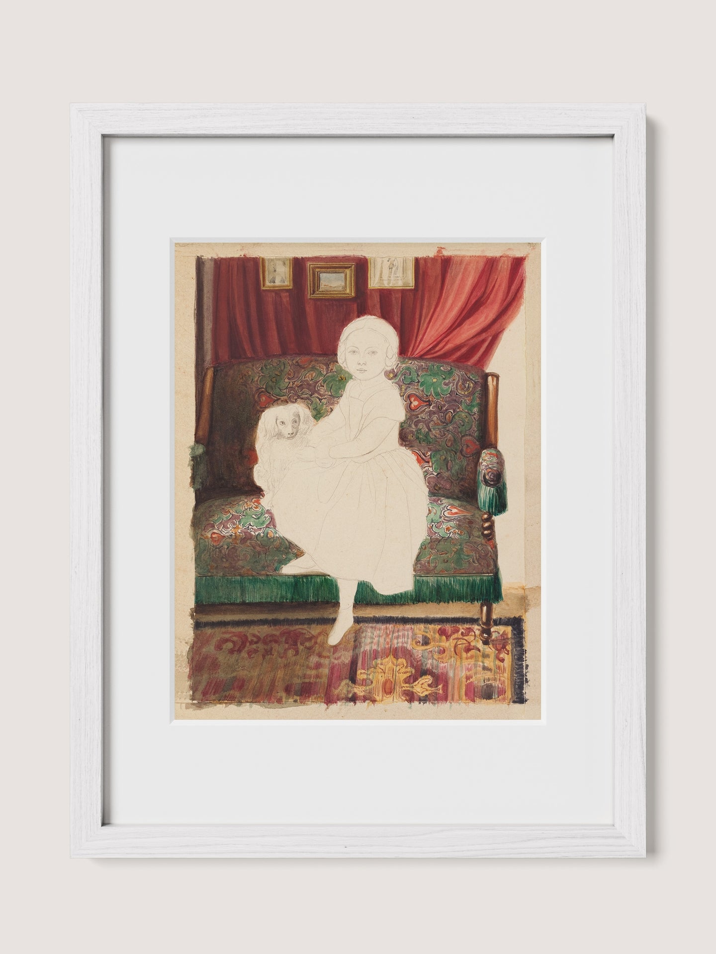 Portrait of a Girl With Dog