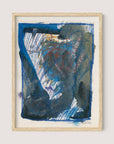 Abstract Ink & Pastel in Blue