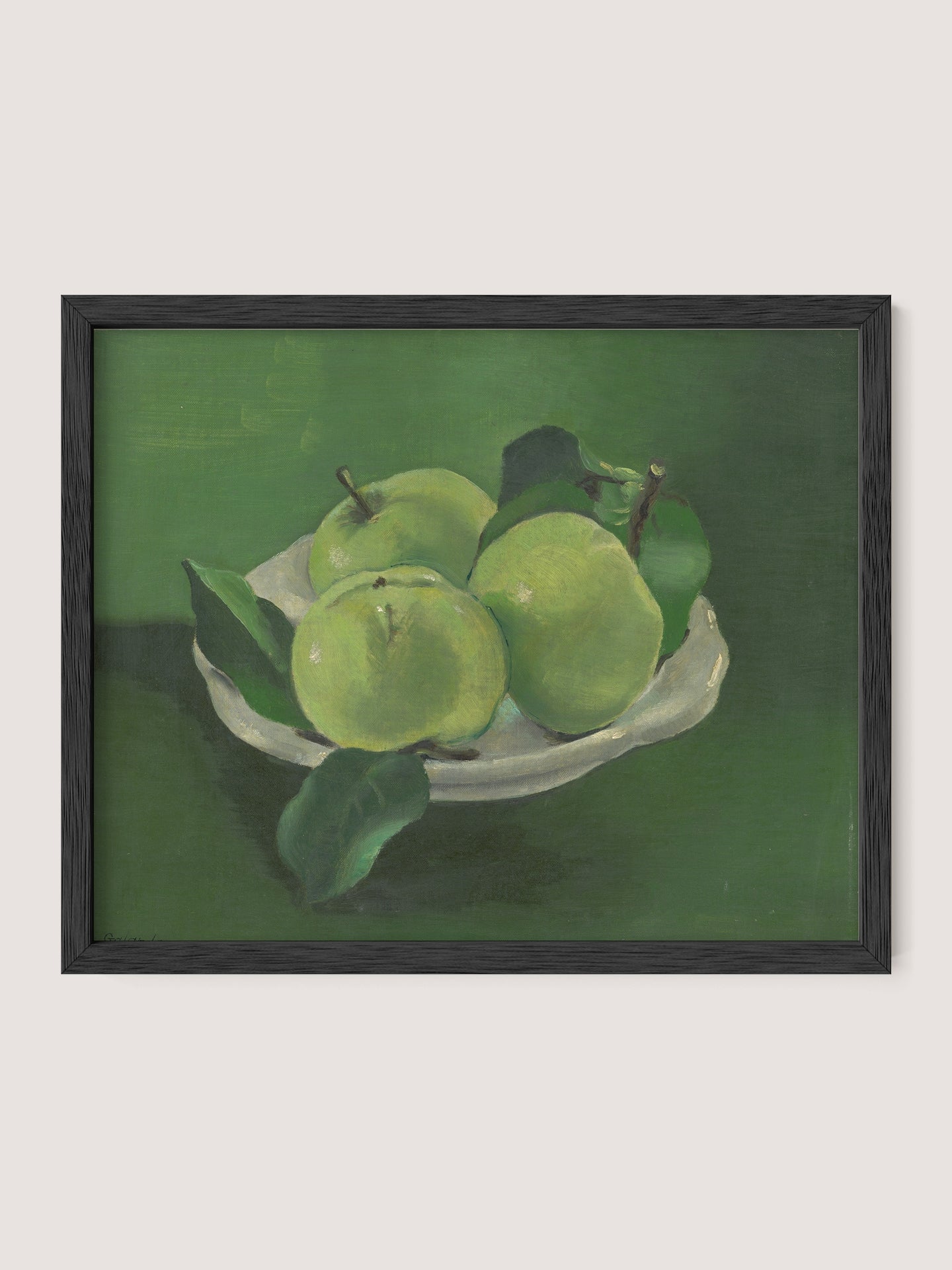 Still Life with Green Apples