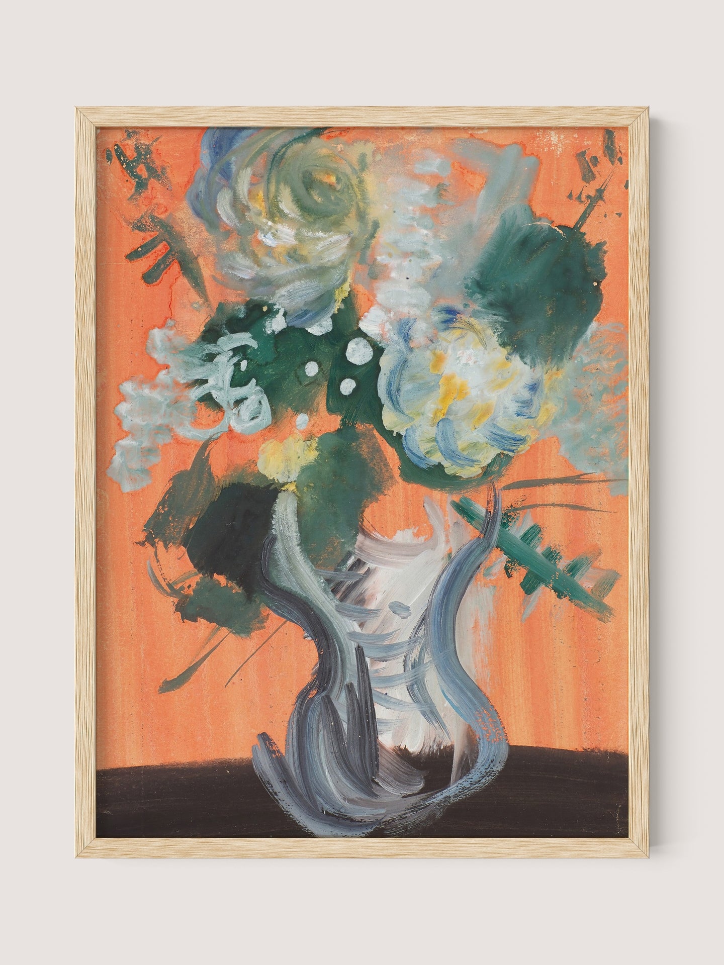 Orange Wall, Wild Blooms