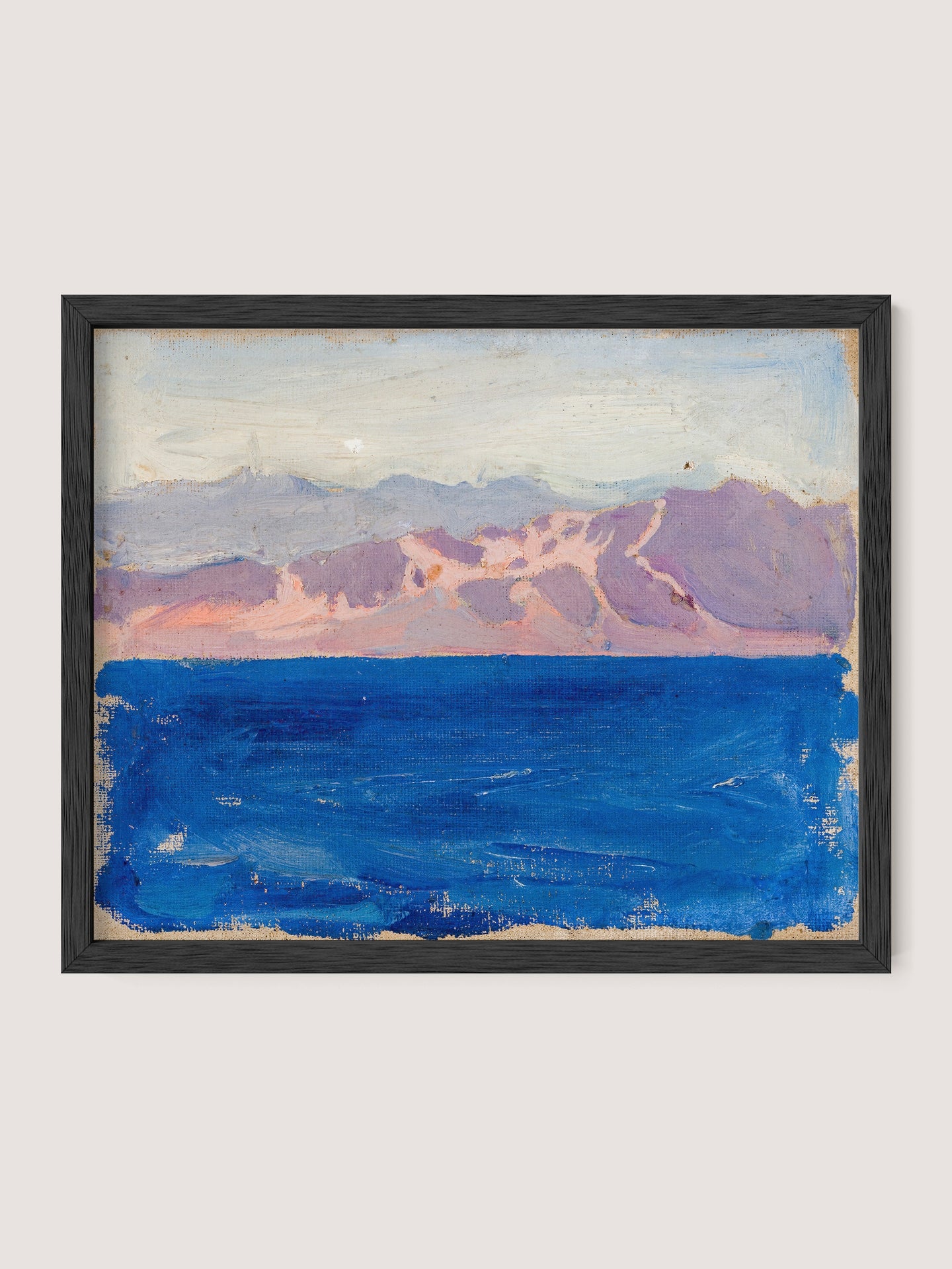 Mountainous Sea at Sunset