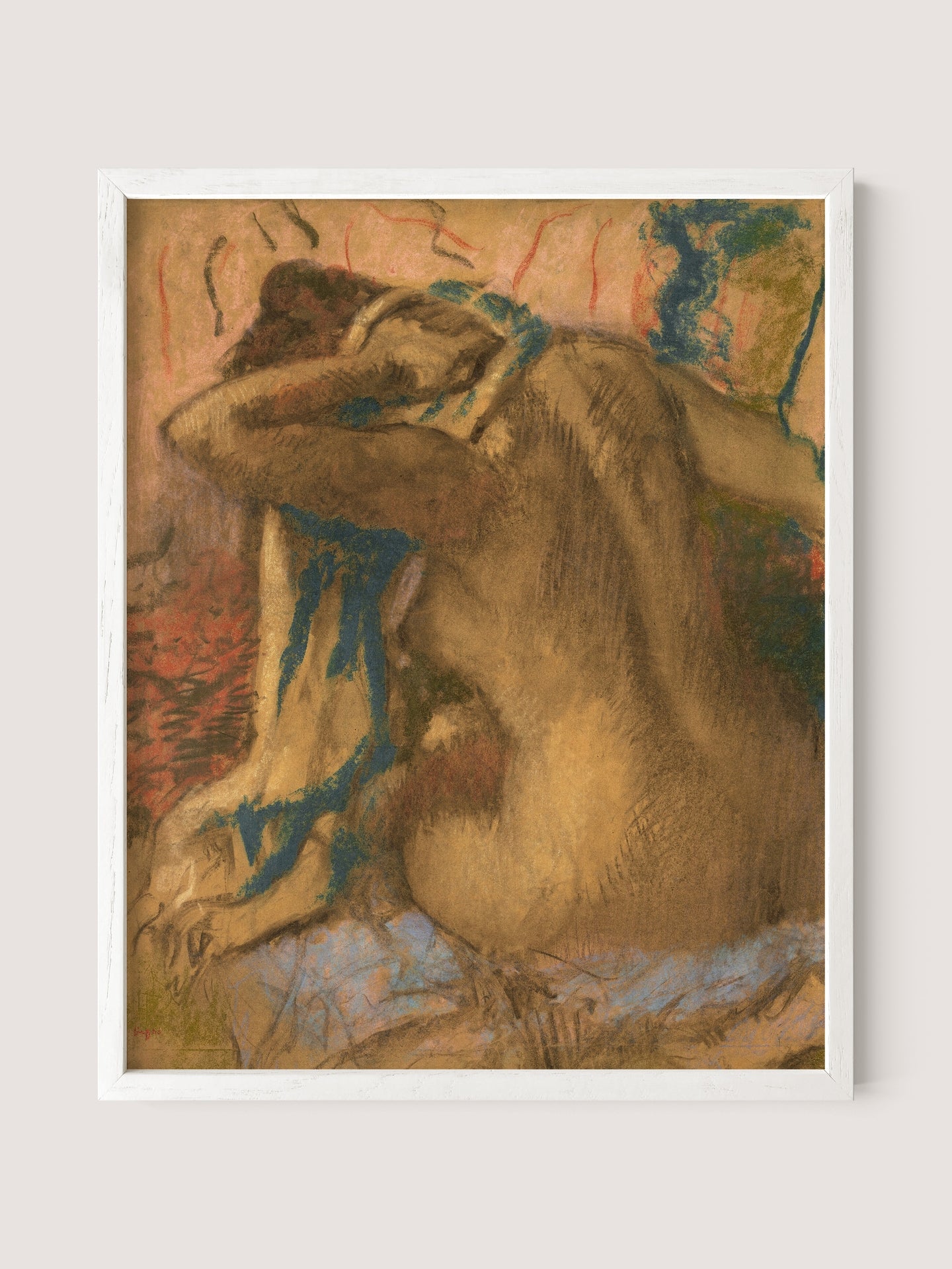 Woman Drying Her Hair