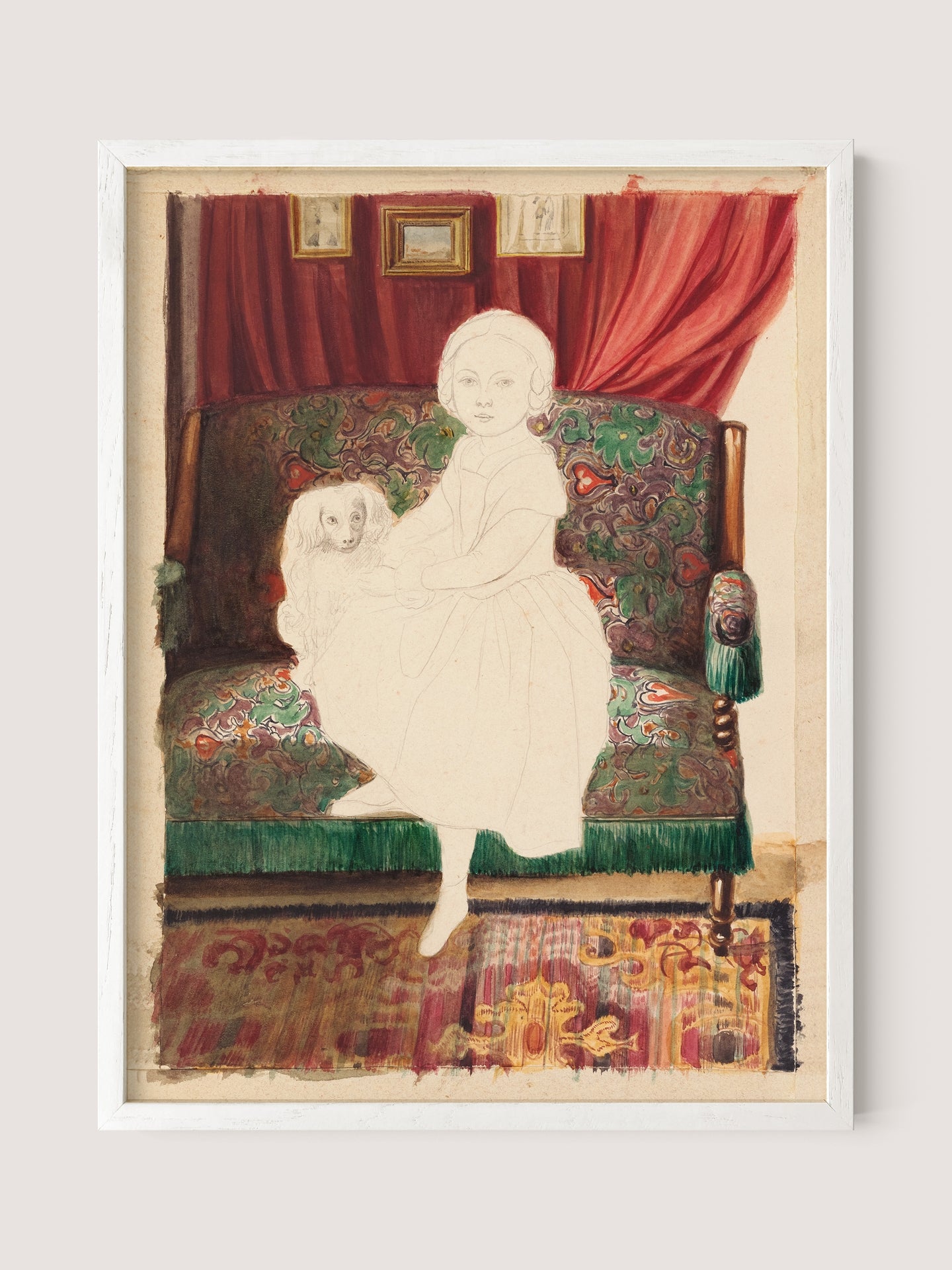 Portrait of a Girl With Dog