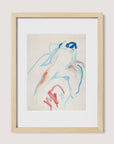 Figure in Blue Watercolor