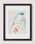 Figure in Blue Watercolor