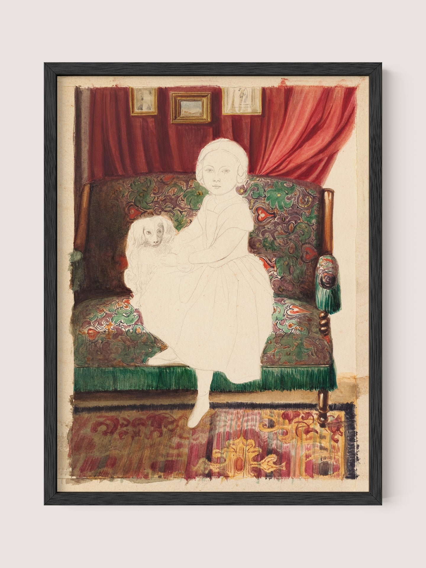 Portrait of a Girl With Dog