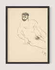 Seated Man, Study