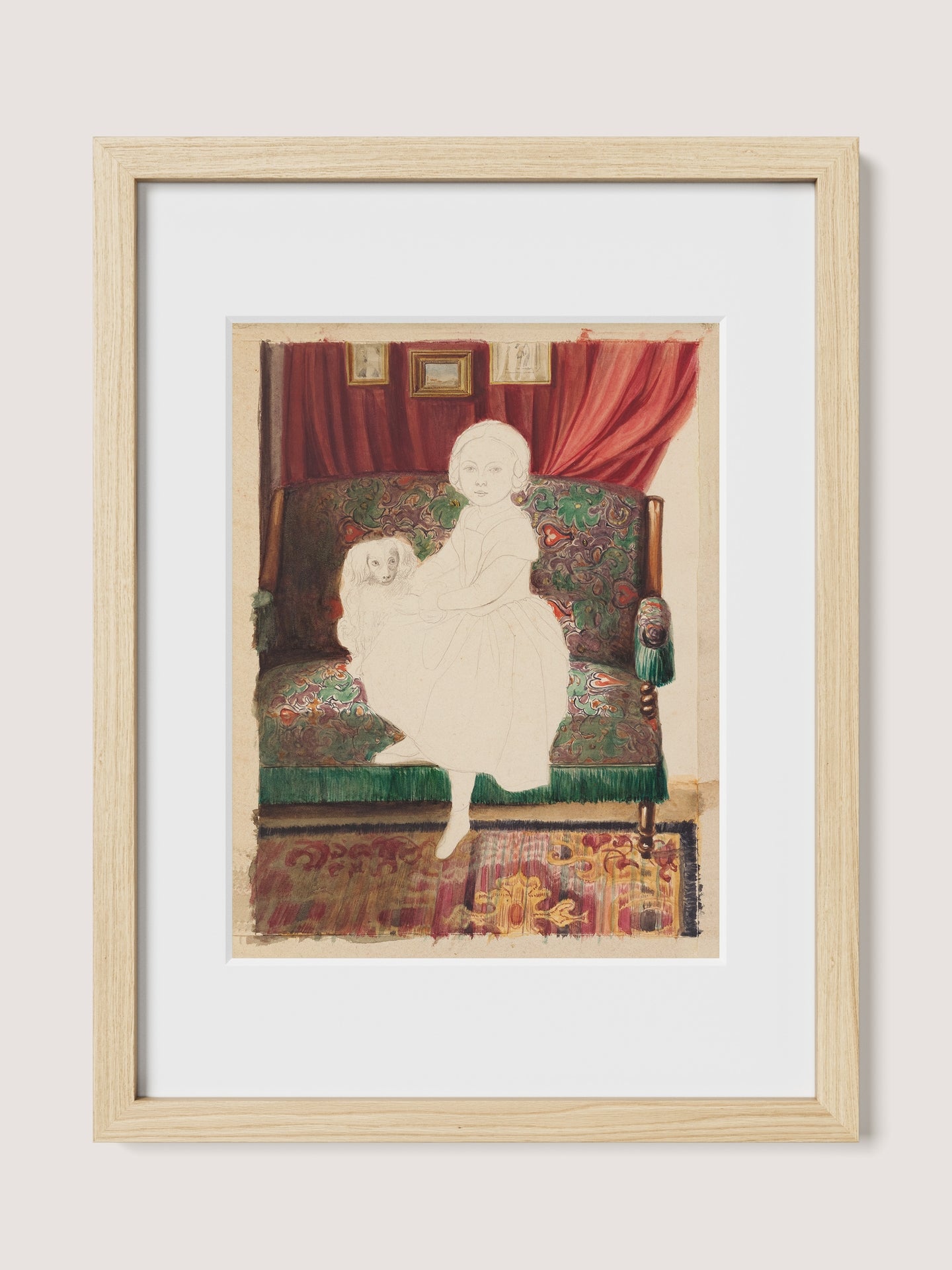 Portrait of a Girl With Dog