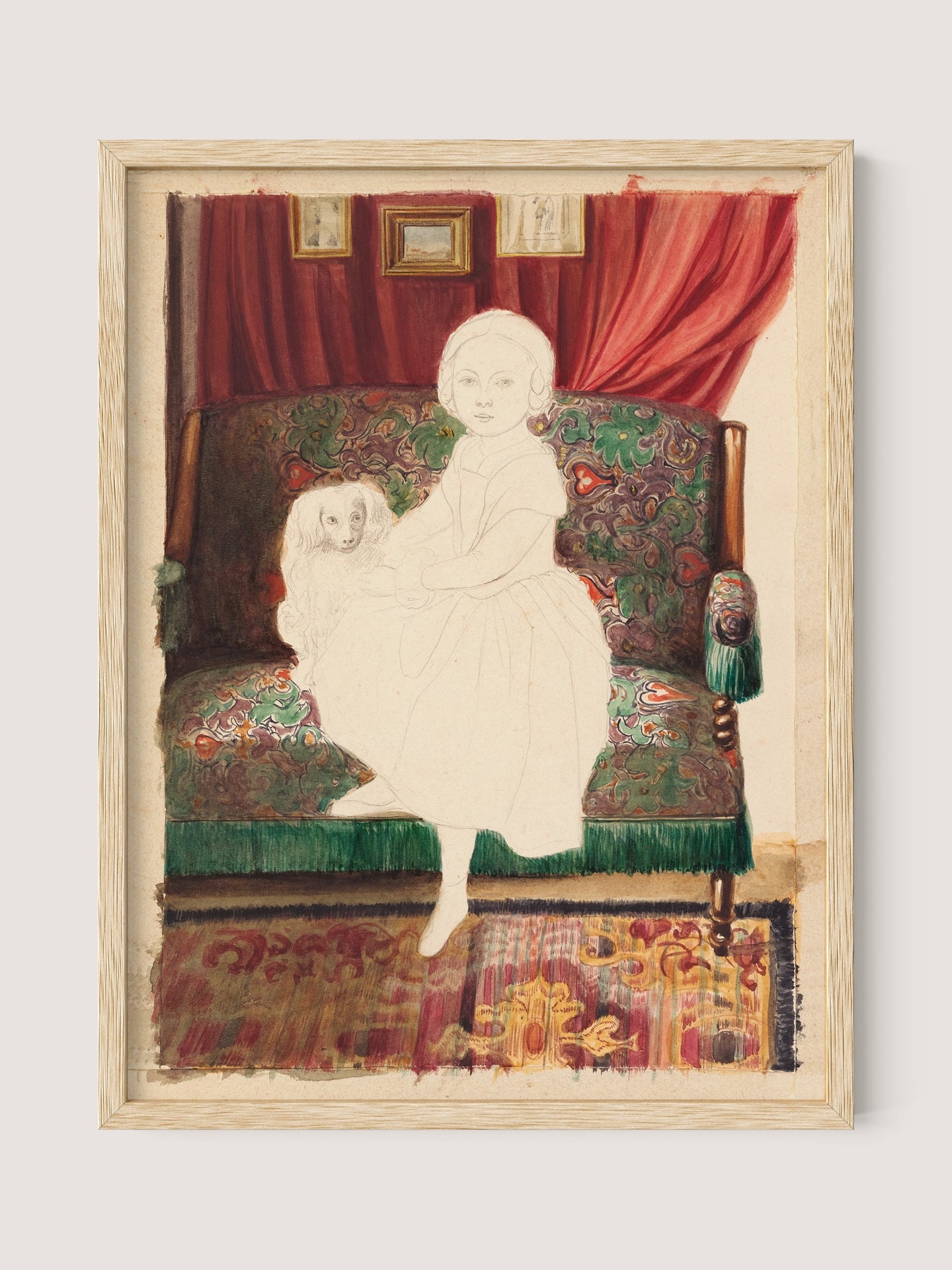 Portrait of a Girl With Dog