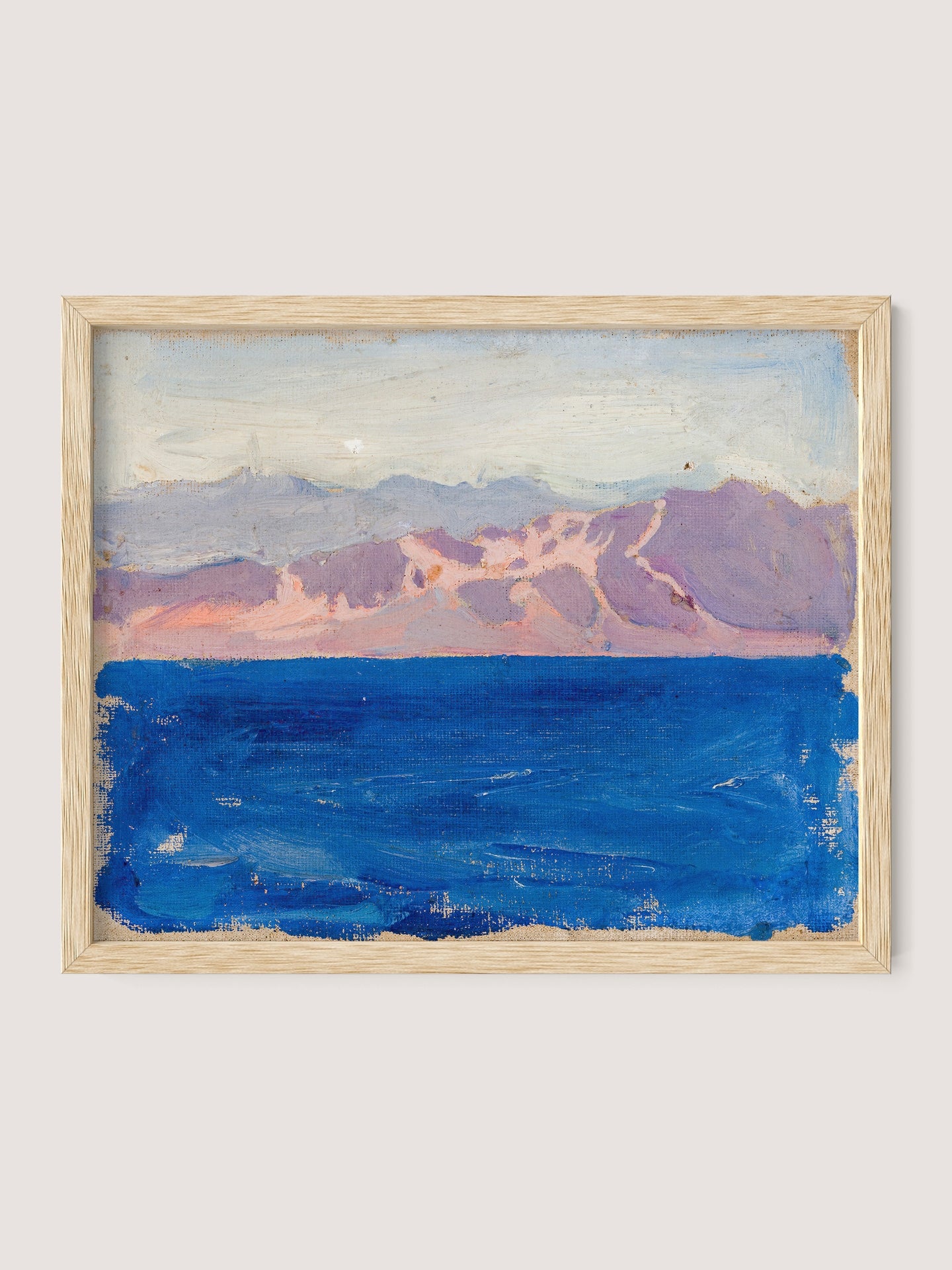 Mountainous Sea at Sunset