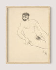 Seated Man, Study