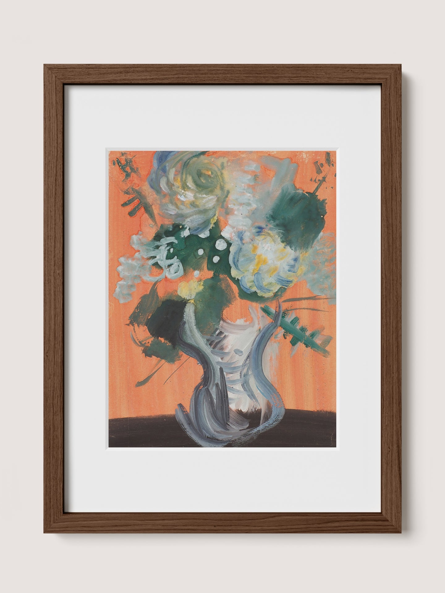 Orange Wall, Wild Blooms