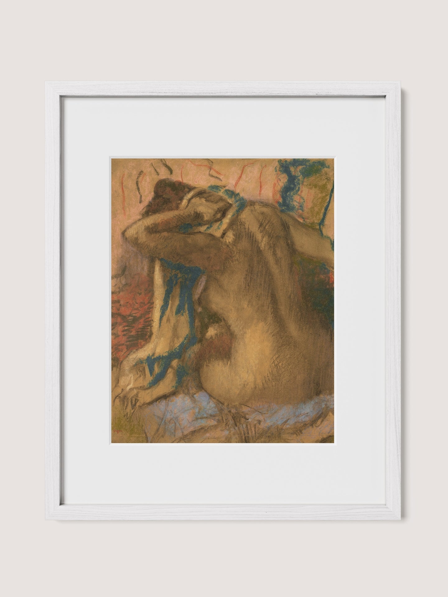 Woman Drying Her Hair