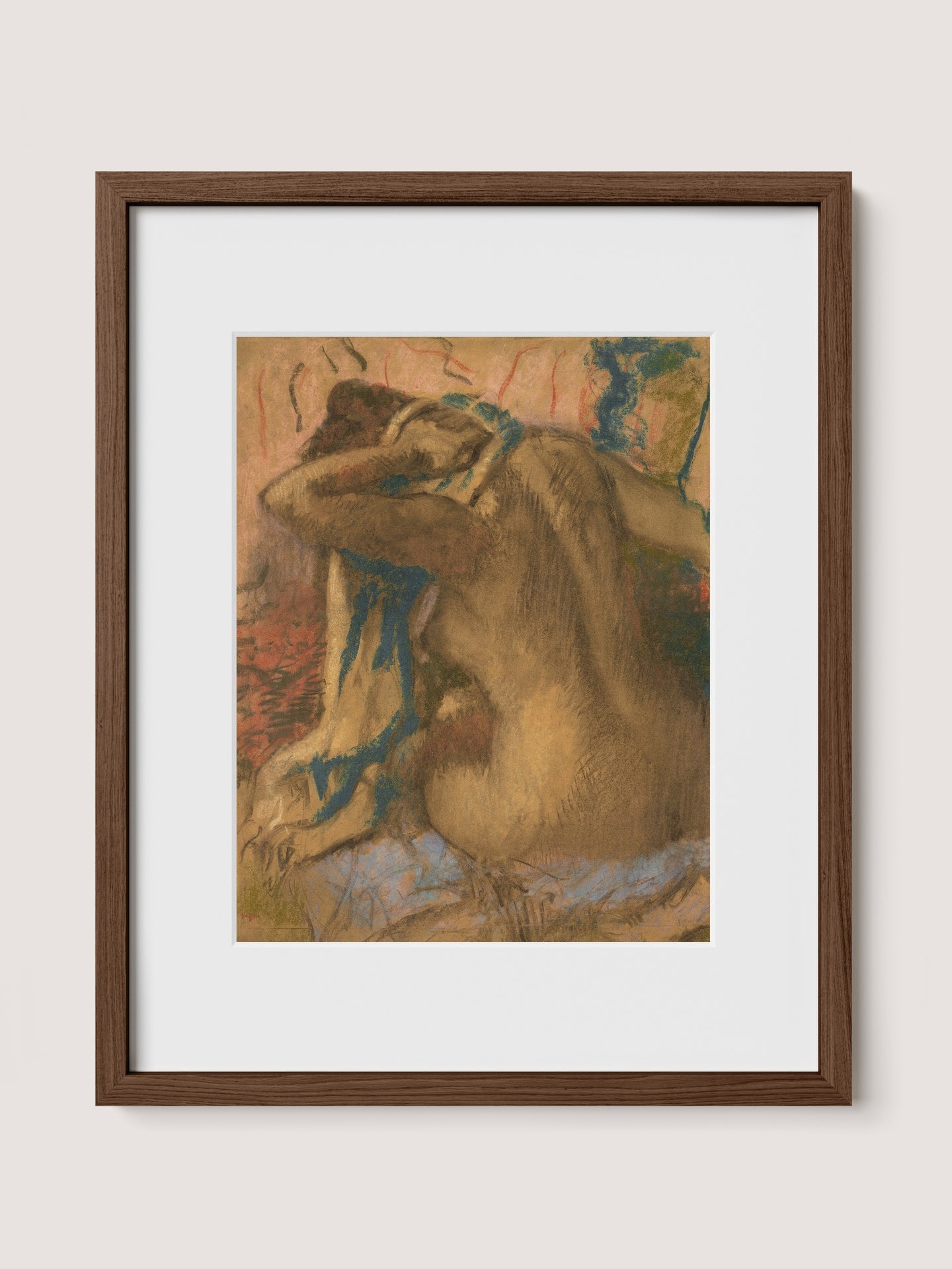 Woman Drying Her Hair