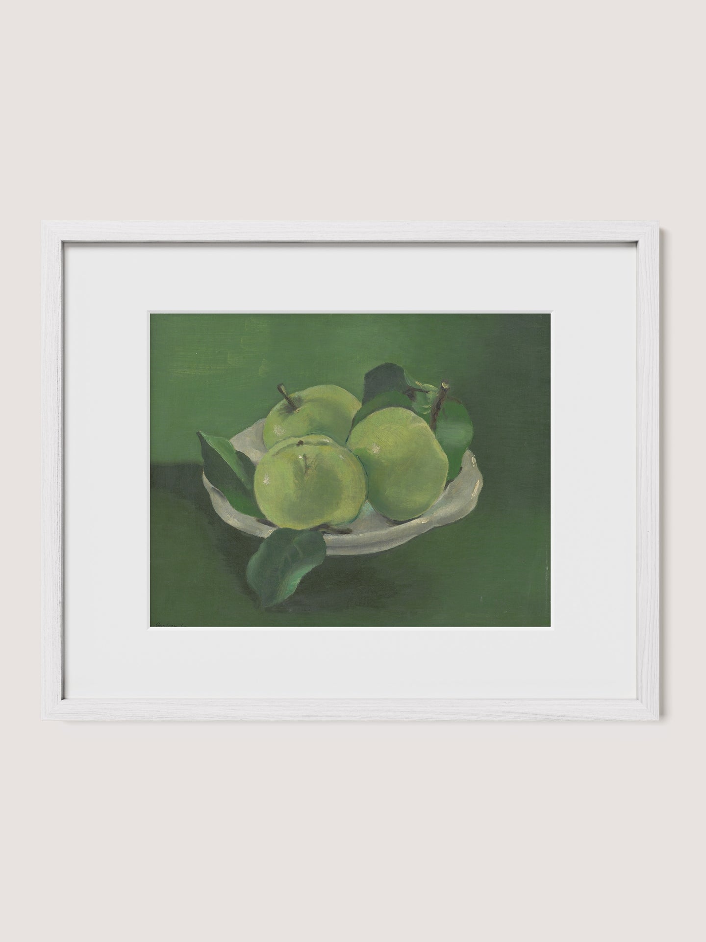 Still Life with Green Apples