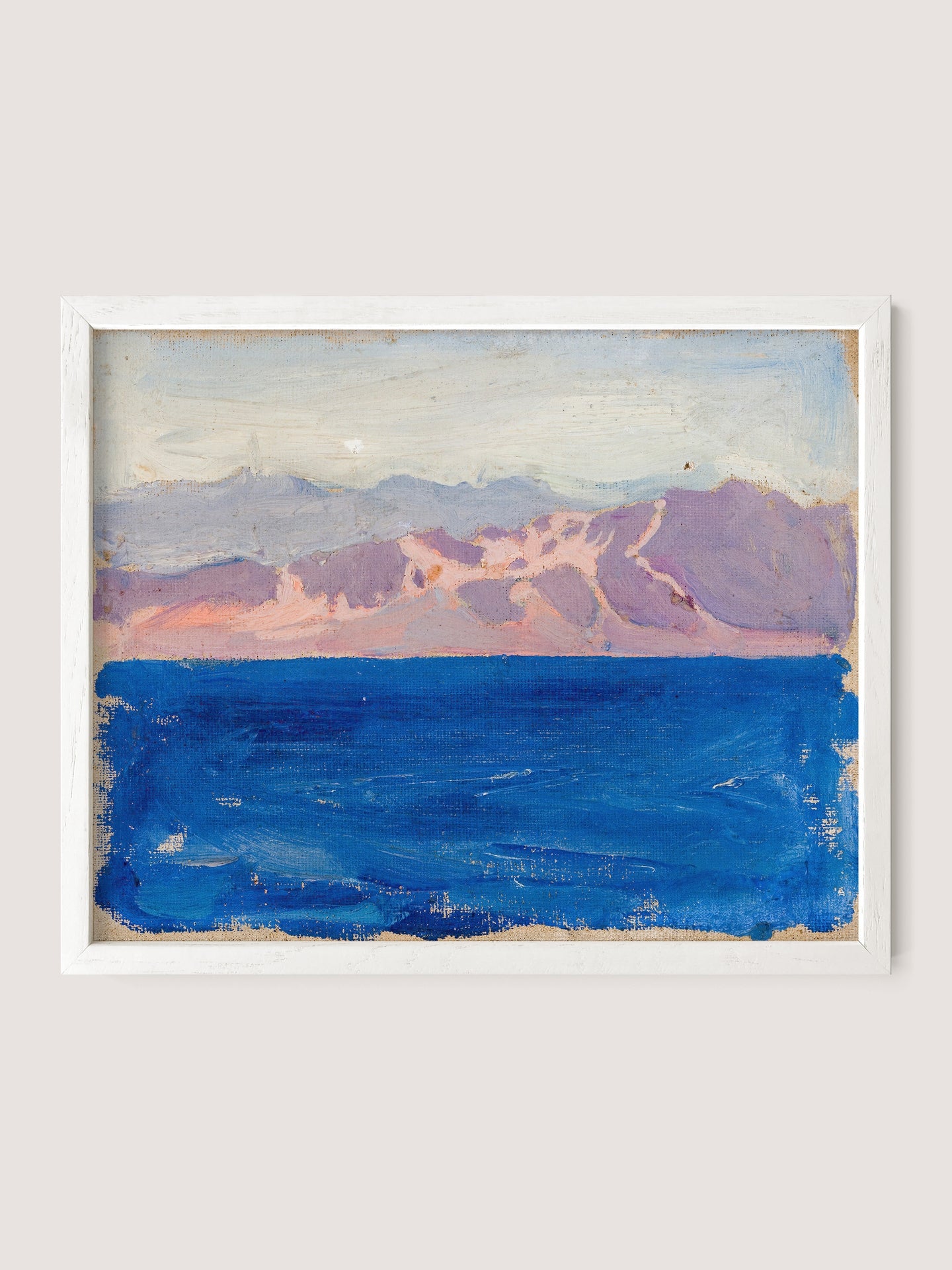 Mountainous Sea at Sunset