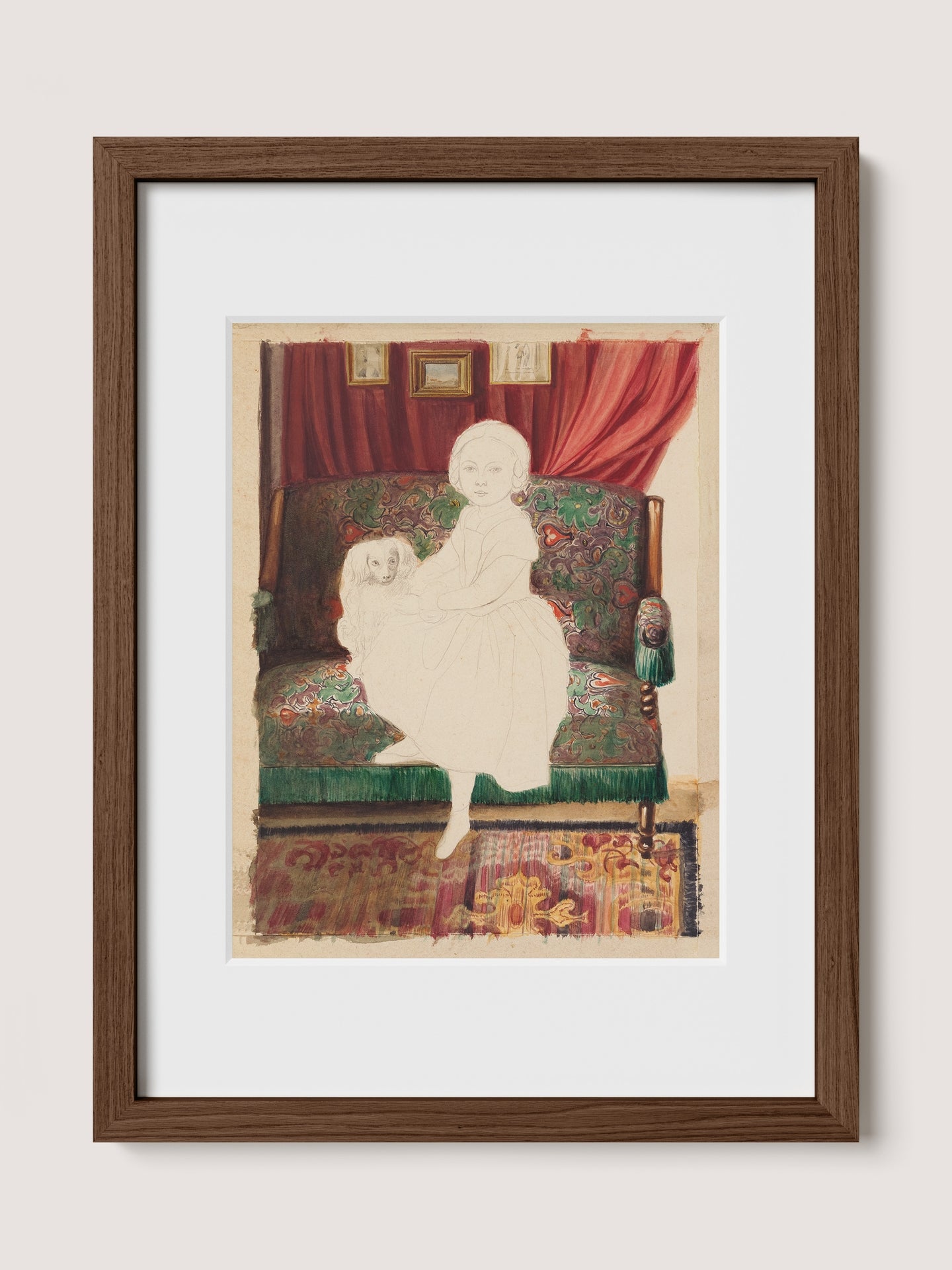 Portrait of a Girl With Dog