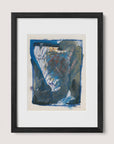 Abstract Ink & Pastel in Blue