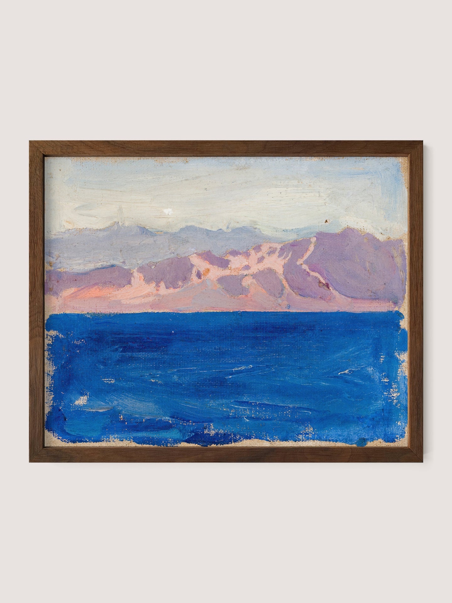 Mountainous Sea at Sunset