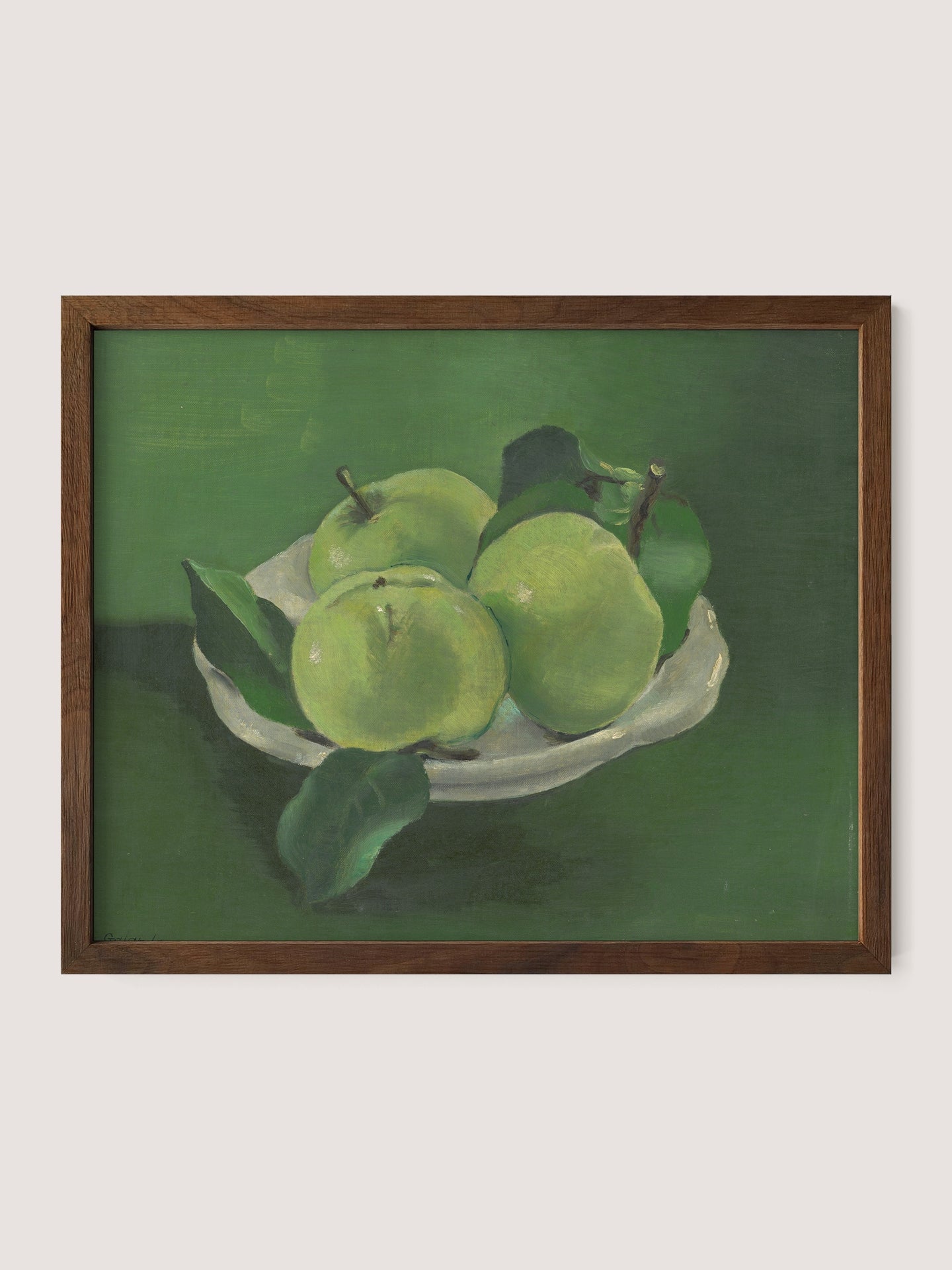Still Life with Green Apples