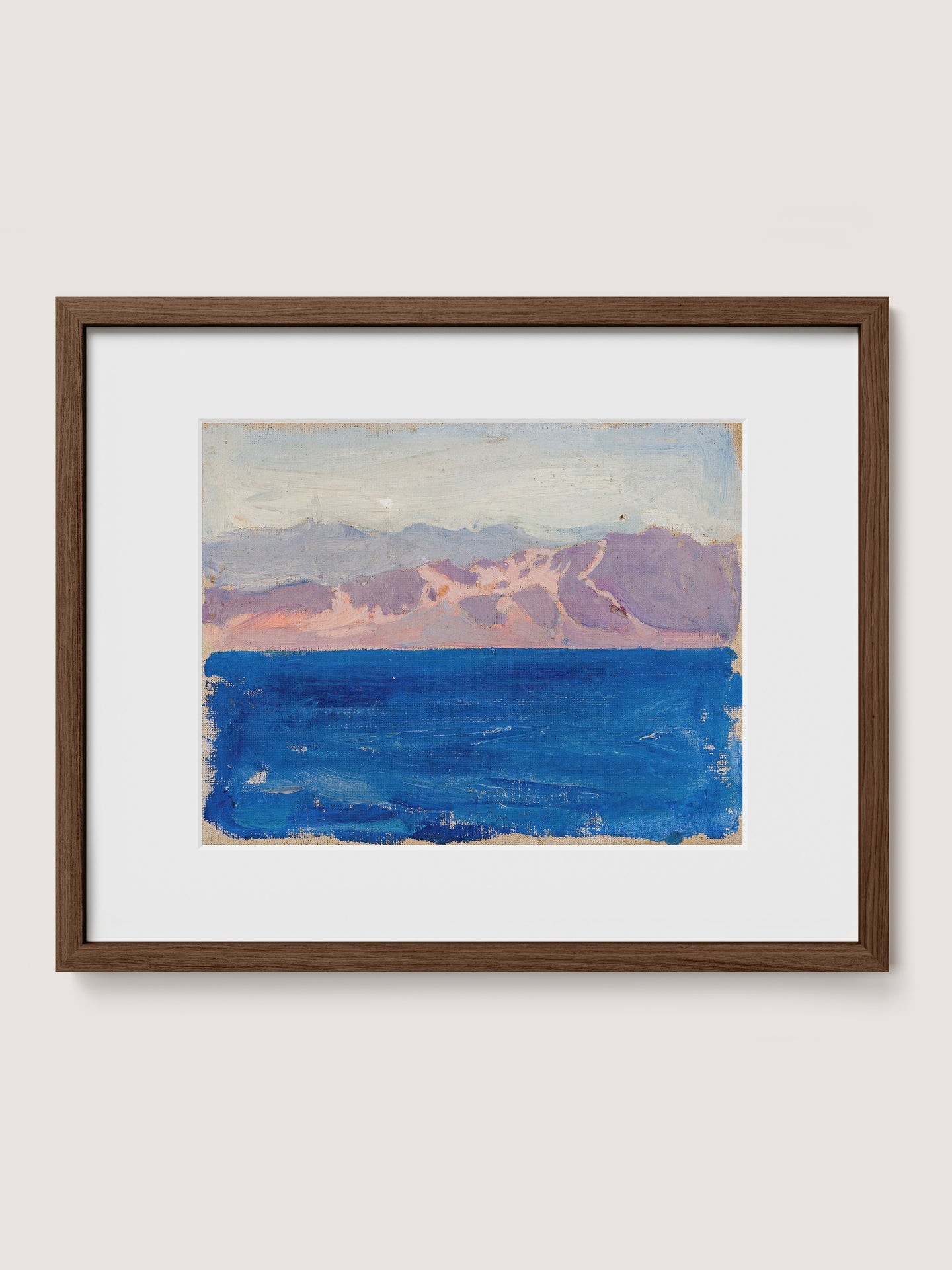 Mountainous Sea at Sunset