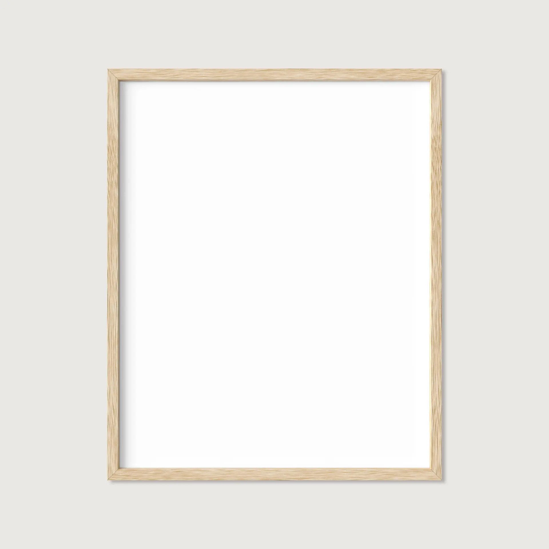 A product named "Art Wall III Frames," featuring an empty rectangular picture frame with a light wooden border, is displayed against a white background. The frame appears to be simple and minimalistic, with no artwork or photo within it.